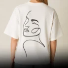 Line Art T-Shirt for Women