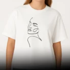 Line Art T-Shirt for Women