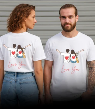 Buy Matching Love You Couple T-Shirts Online