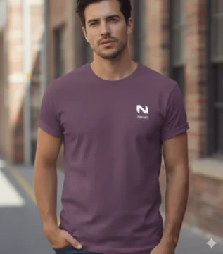 NURAQ Purple T-Shirt – Premium Cotton Unisex