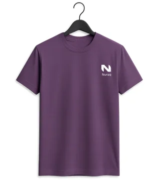 NURAQ Purple T-Shirt – Premium Cotton Unisex