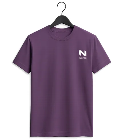 NURAQ Purple T-Shirt – Premium Cotton Unisex