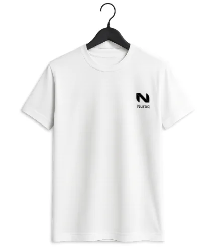 NURAQ premium quality white t-shirt