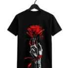 Rose Hand Graphic T-Shirt