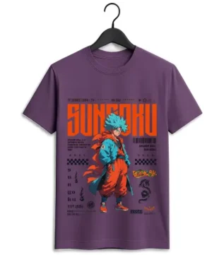 Singal-side-t-shirt-print Dragon Ball Z Goku Graphic