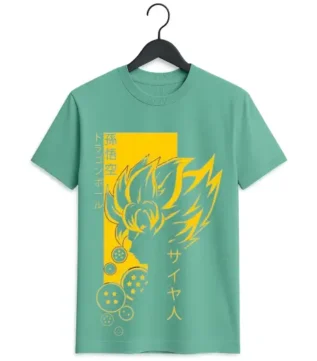 Singal-side-t-shirt-print (6) Dragon Ball Z Super Saiyan Graphic T-Shirt