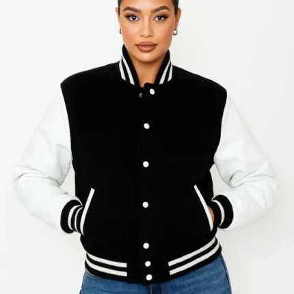 Black & White Varsity Jacket