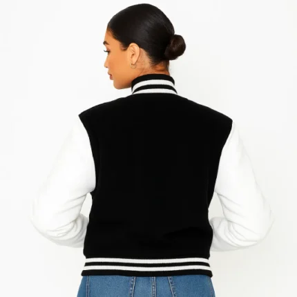 Black & White Varsity Jacket