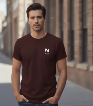 Maroon Classic Logo T-Shirt - Premium Quality by Leading Online T Shirt Company